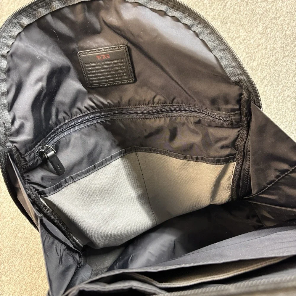 Tumi Backpack Virtue Diligence Black Ballistic Nylon Laptop Work School